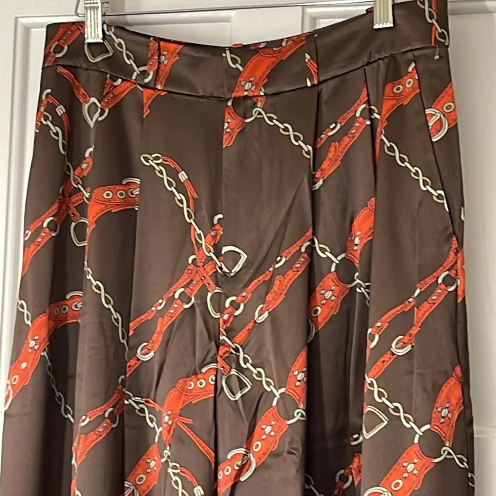 Banana Republic Belay Silk Pant Wide Leg